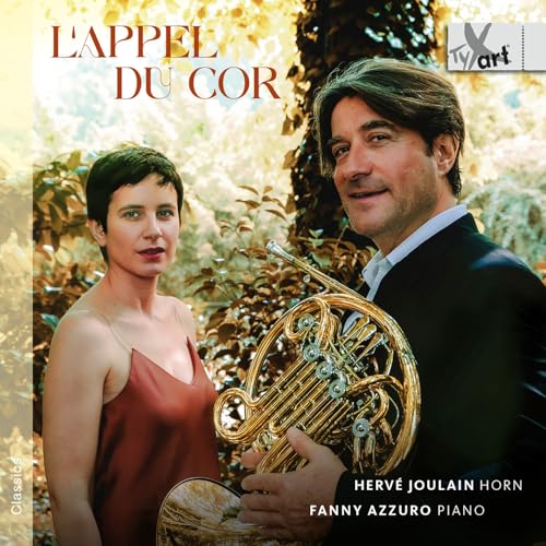 CD cover featuring a man with a French horn and a woman.