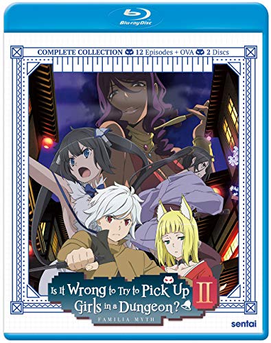 Blu-ray cover for "Is It Wrong to Try to Pick Up Girls in a Dungeon?