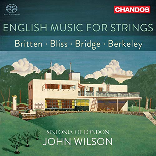 CD cover: Modern house landscape with text listing composers and performers.