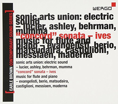 CD cover for "Earle Brown - A Life in Music, Vol. 5" with text art.