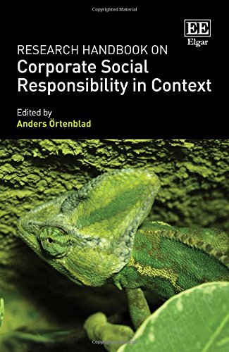 Research Handbook on Corporate Social Responsibility in Context