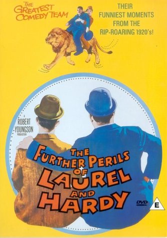 DVD cover for "Laurel And Hardy - The Further Perils", featuring the duo.