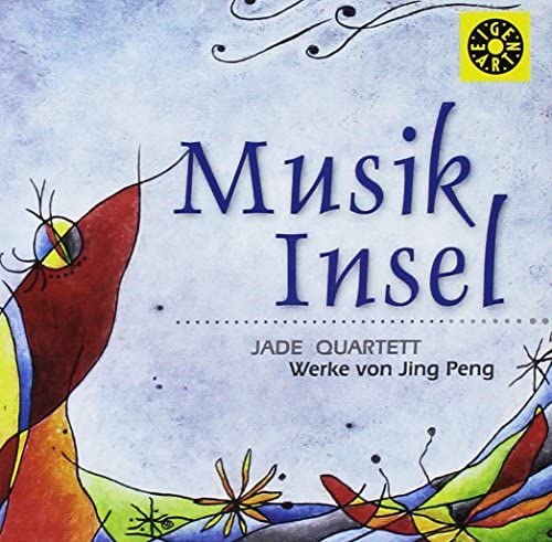 CD cover with abstract illustration of a red fish and blue text.