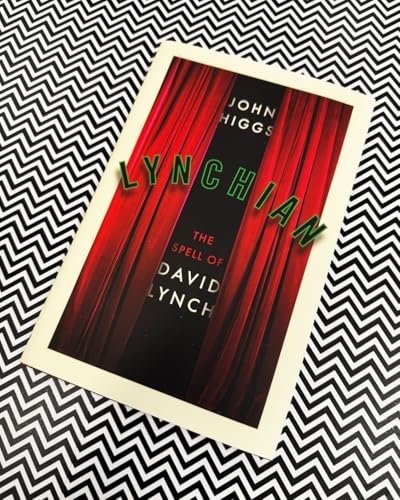 Book cover for “Lynchian: The Spell of David Lynch” with red curtains.