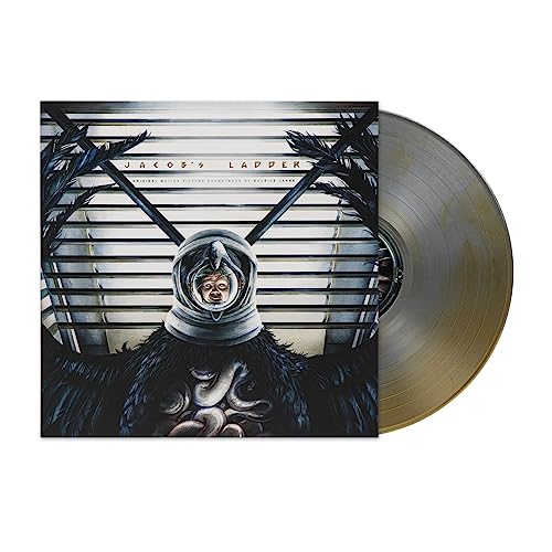 Vinyl record of "Jacob's Ladder" with a figure in a hooded suit cover.