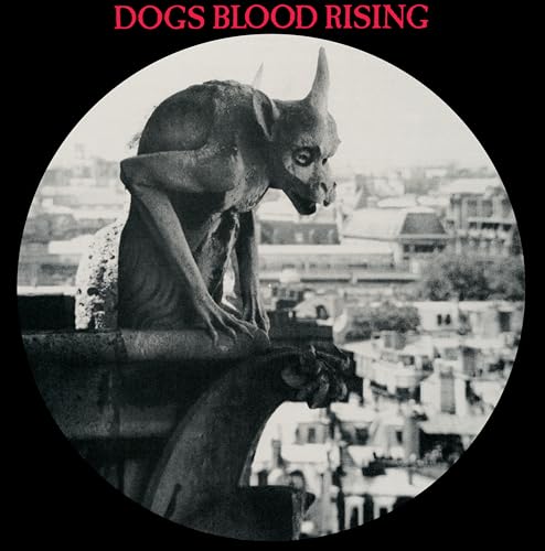Black and white image of a gargoyle overlooking a cityscape.