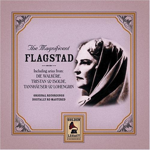 CD cover featuring a sepia-toned portrait of Kirsten Flagstad in profile.