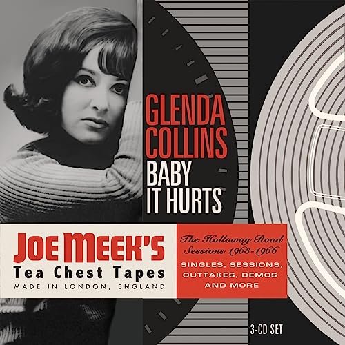 CD clamshell box featuring portrait of Glenda Collins and reel-to-reel tape imagery.