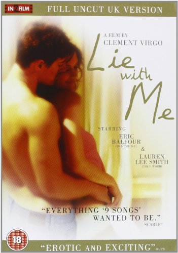 DVD cover for "Lie With Me" featuring two people embracing.