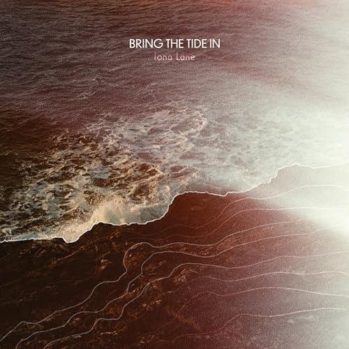 CD cover for Iona Lane’s “Bring The Tide In” with ocean waves.