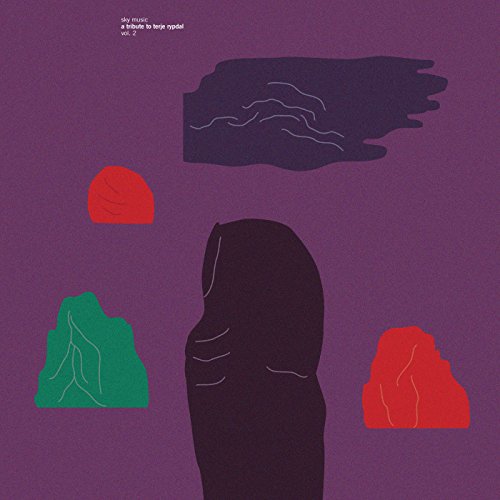 Vinyl record cover: abstract purple background with colorful, organic shapes.