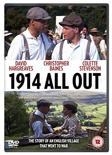 1914 All Out" DVD cover featuring men in caps and a rural landscape.