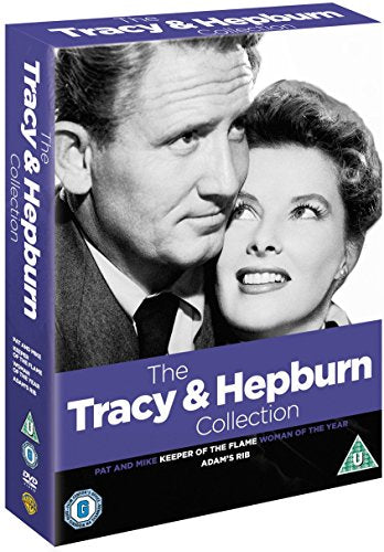 DVD cover featuring black and white portraits of Spencer Tracy and Katharine Hepburn.