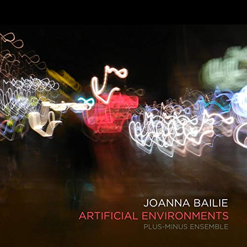 CD cover with blurred, colorful light streaks and artist name Joanna Bailie.