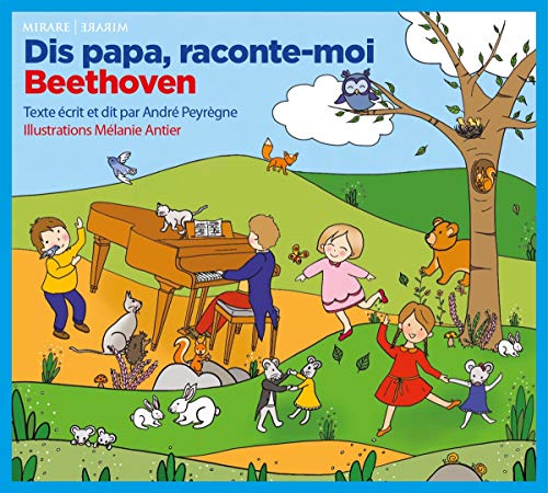 CD cover: children, animals, and a piano in a colorful, illustrated landscape.