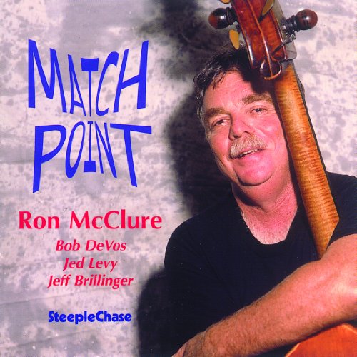 CD cover for Ron McClure’s “Matchpoint” featuring a man with a bass.
