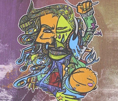 CD cover with colorful, abstract illustration of faces and hands.