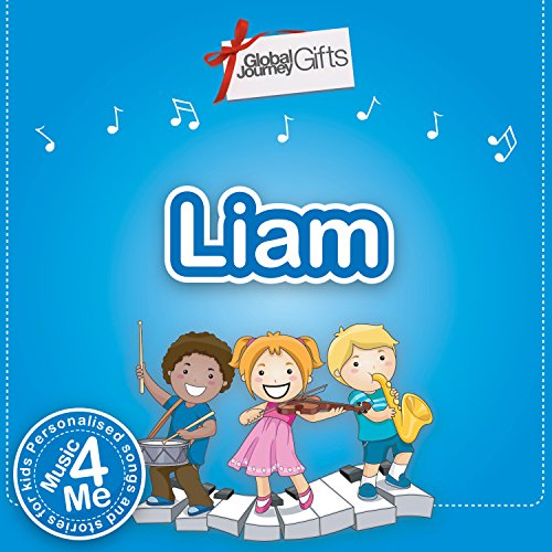 DVD cover for "Music 4 Me Liam" featuring cartoon children with instruments.