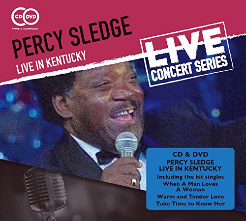 Percy Sledge performing live with a microphone, DVD cover art.