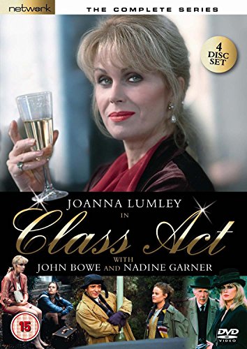 DVD cover for "Class Act" featuring Joanna Lumley holding a champagne glass.