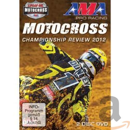 DVD cover for “Ama Motocross Review 2012” featuring a motocross racer.