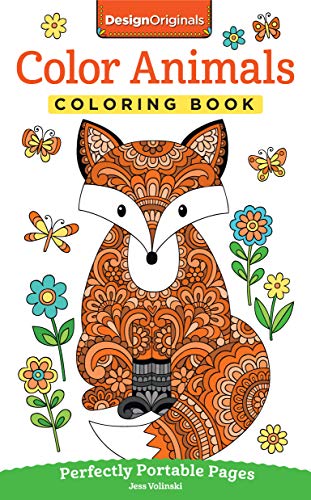Color Animals Coloring Book: Perfectly Portable Pages (On-The-Go Coloring Book)