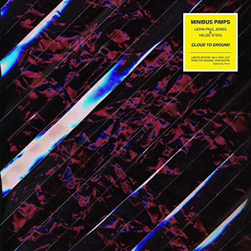 Vinyl record cover for “Minibus Pimps - Cloud to Ground” with abstract art.