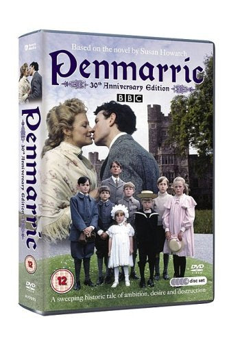 Penmarric" DVD cover featuring a couple and group of children in period clothing.