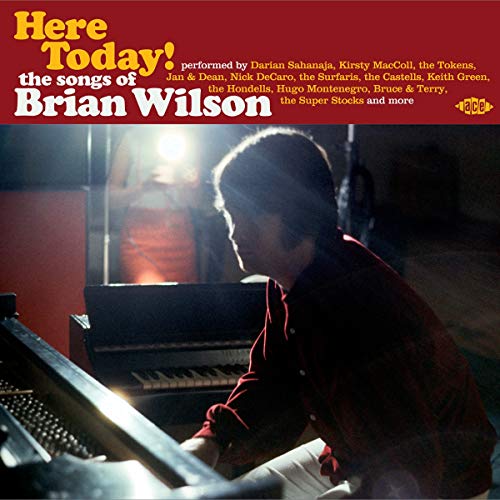 CD cover for “Here Today! The Songs of Brian Wilson” featuring a man at a piano.