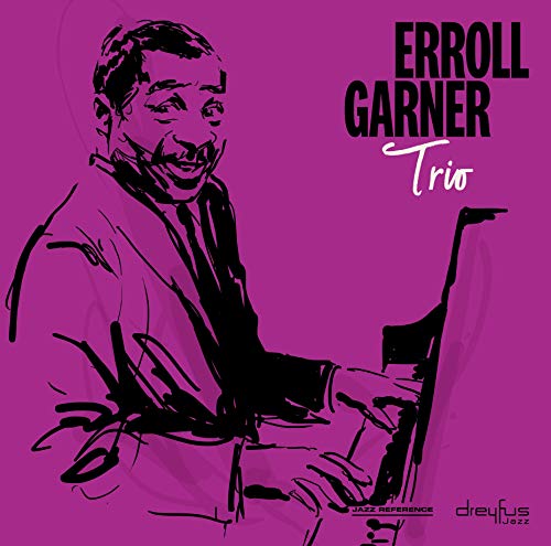 Erroll Garner’s “Trio” CD cover: sketched portrait of a pianist.