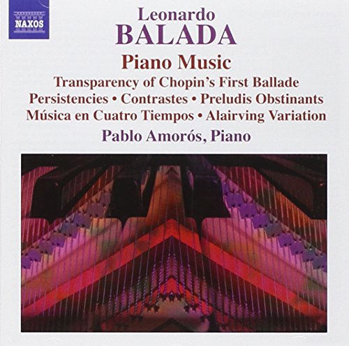CD cover for Pablo Amoros’ piano music of Leonardo Balada.