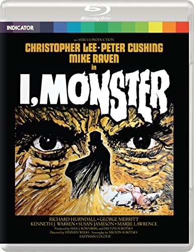 I, Monster" Blu-ray cover featuring a shadowy figure and monstrous face.