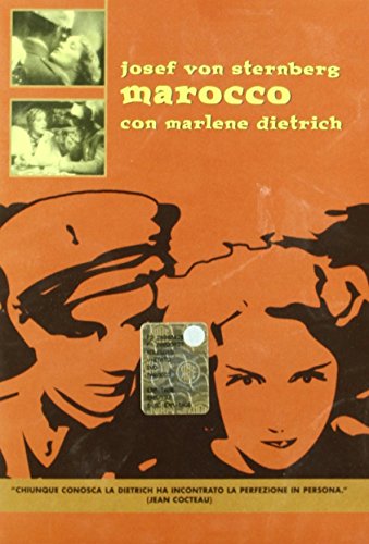 DVD cover for "Marocco" featuring Marlene Dietrich and Josef von Sternberg.