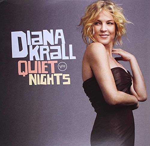Diana Krall album cover, "Quiet Nights," featuring a portrait of the singer.
