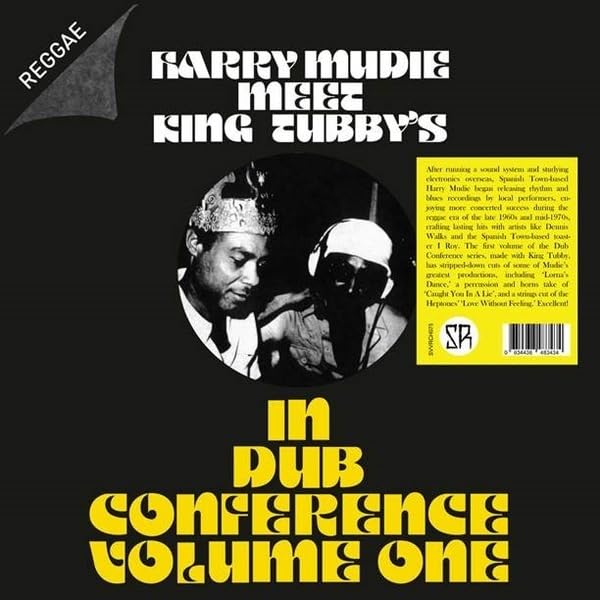 Black vinyl record cover featuring Harry Mudie and King Tubby’s portrait.