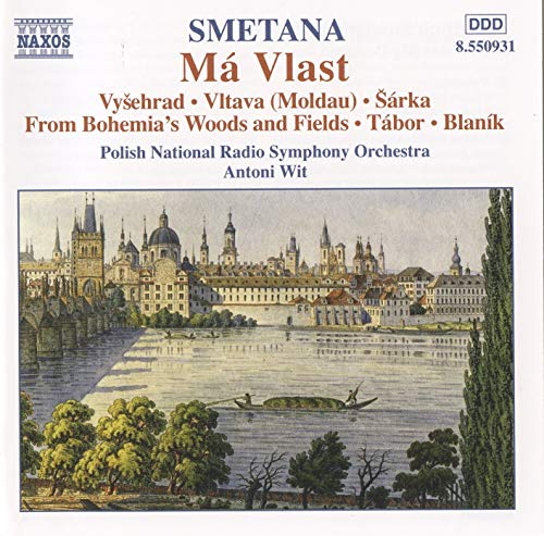 CD cover for Smetana’s “Má Vlast” featuring a castle landscape.
