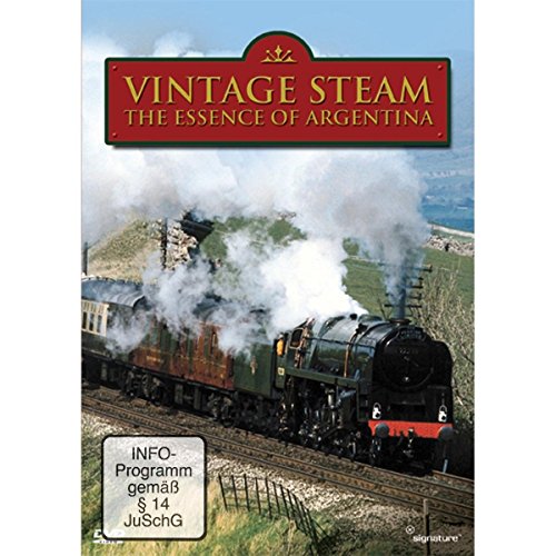 DVD cover featuring a vintage steam train emitting white smoke.