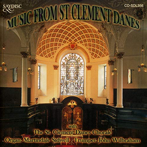 CD cover: St. Clement Danes church interior with choral details.