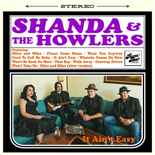 CD cover for "Shanda & Howlers - It Ain't Easy" featuring a band portrait.