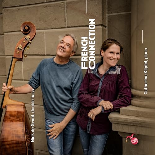 CD cover featuring two musicians with a double bass and piano.