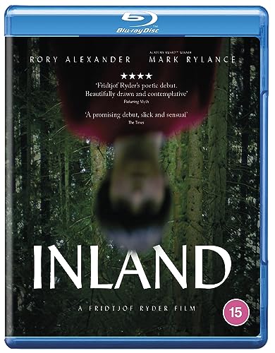 Inland" Blu-ray cover featuring a blurred figure in a dark forest.