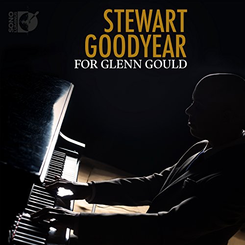 CD cover: pianist Stewart Goodyear at a grand piano, dark background.