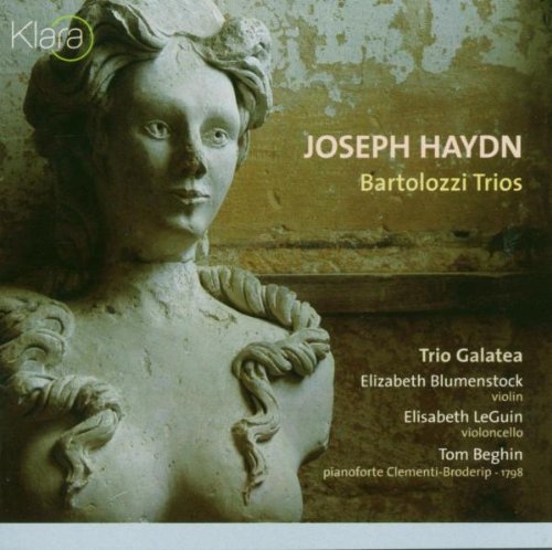 CD cover featuring a neoclassical bust and text naming Joseph Haydn and performers.