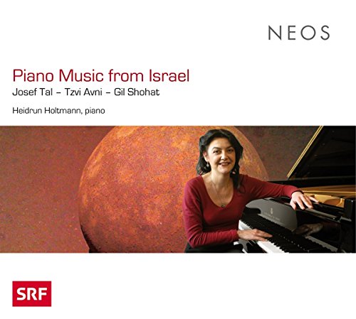 CD cover: pianist Heidrun Holtmann, piano, and abstract orange background.