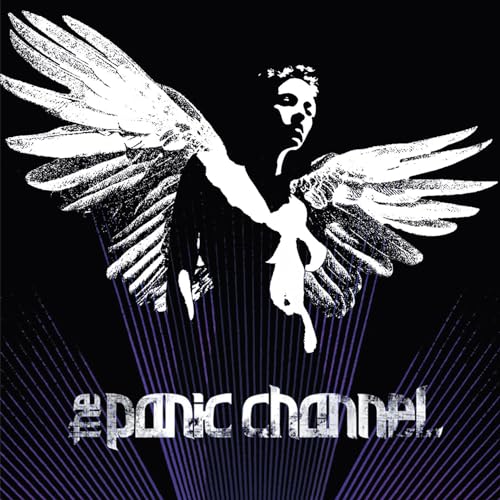 Black and white CD cover with a person depicted with large wings.