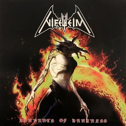CD cover: demonic figure engulfed in flames, band logo and title.