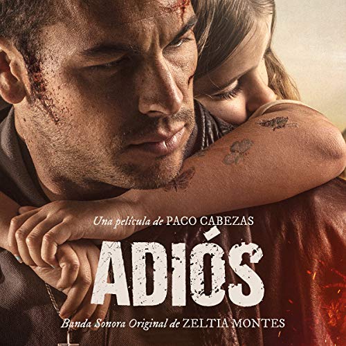 CD cover for "Adios" featuring a man and woman in an embrace.
