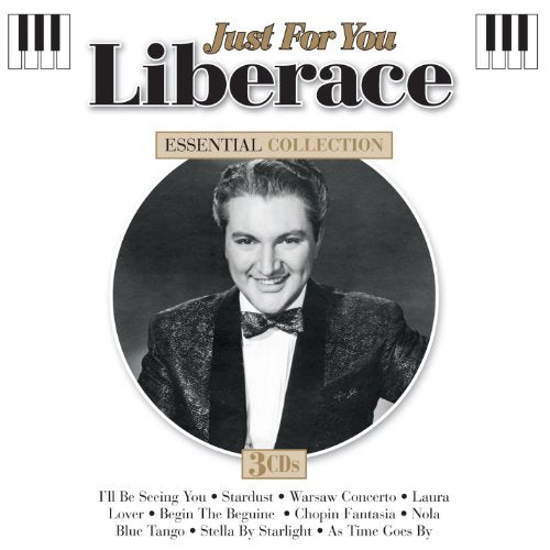 Liberace album cover, "Just For You," featuring a portrait of the pianist.
