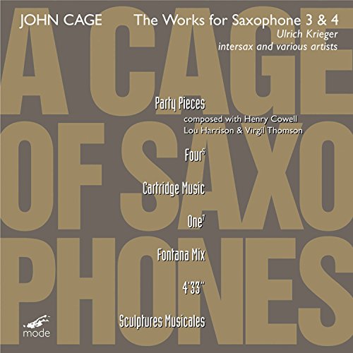 CD cover for John Cage’s “A Cage of Saxophones” by Ulrich Krieger.