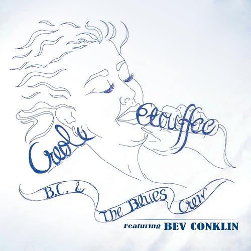 CD cover: Blue line drawing of a woman’s face and text.
